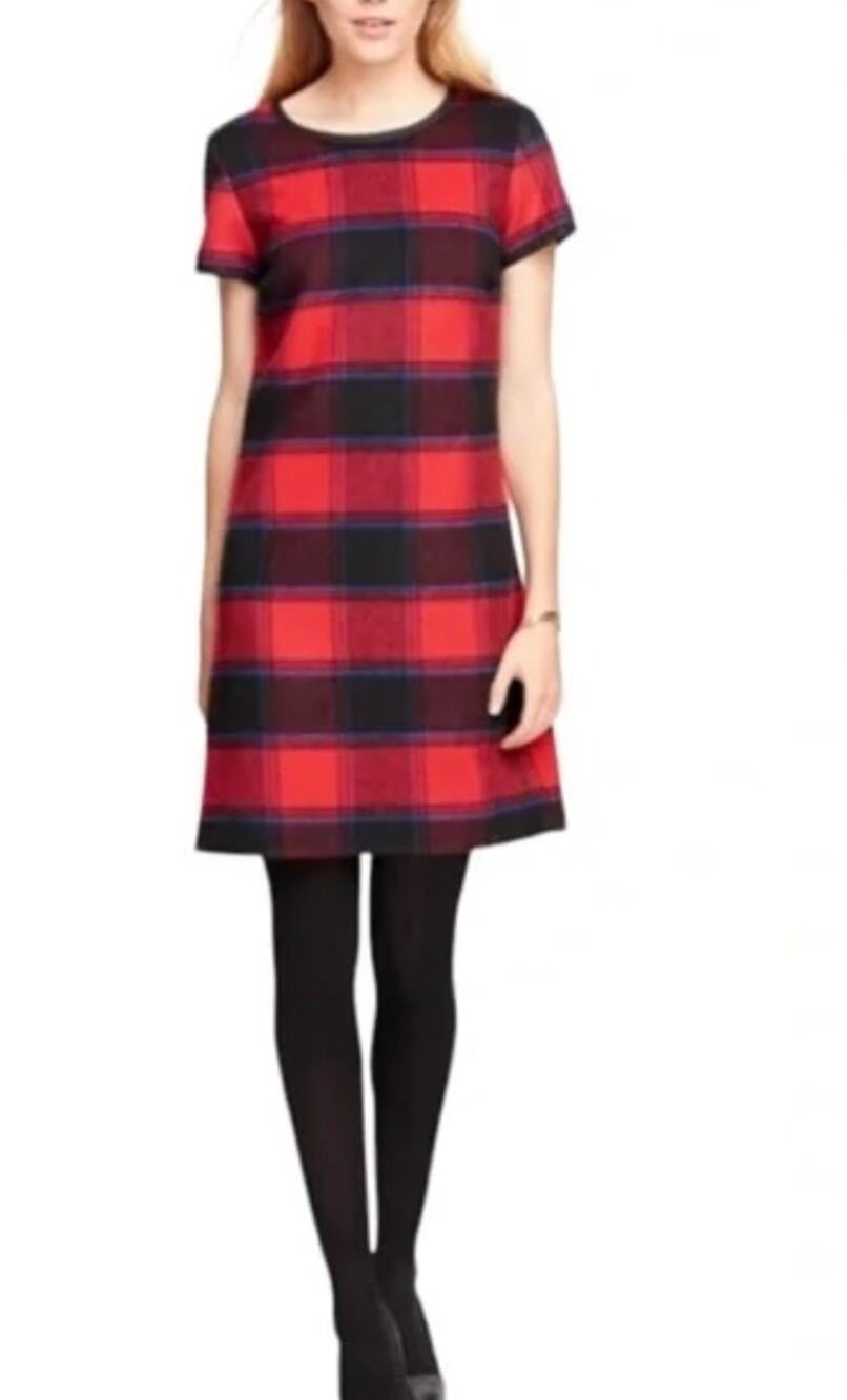 Brooks Brothers Red Fleece Buffalo Flannel Wool Dress Short Sleeves